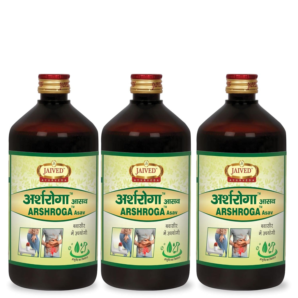 Jaived Ayurveda Arshroga Asav - 450 ml (Pack of 3)