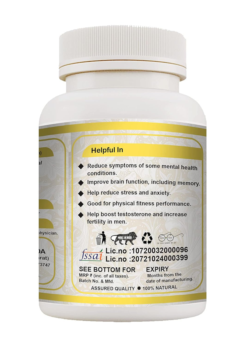 Tri-Origin Ayurveda Ashwagandha - 60 Tablets