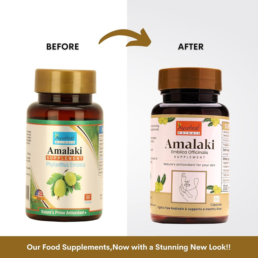 Ayurleaf Herbals Amalaki Capsules - 60 Caps (Pack of 2)