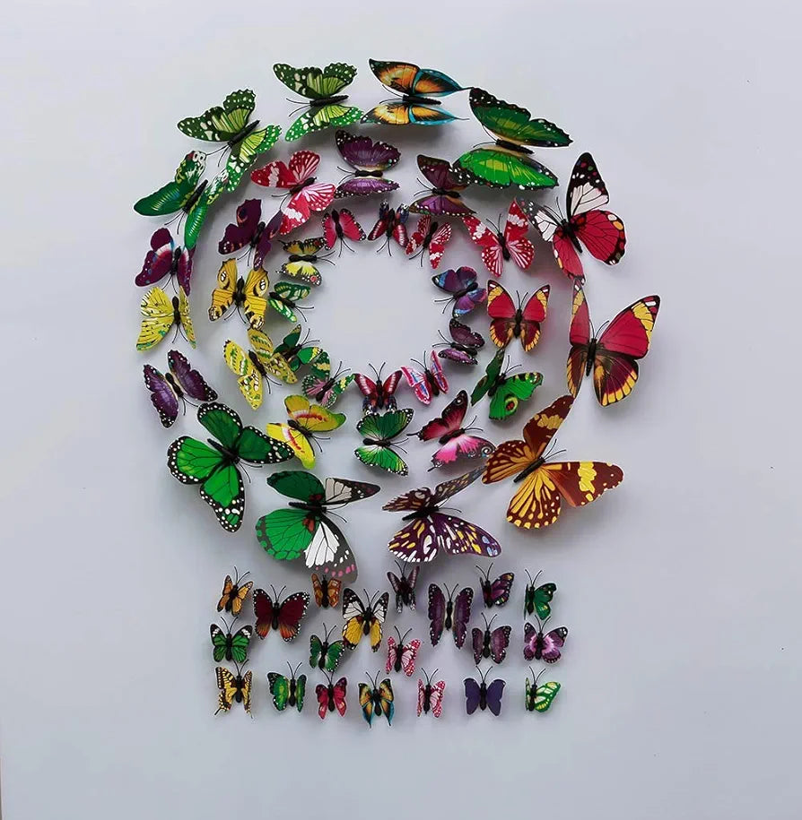 Rangoli Butterfly Wall Stick or Magnet Design-4