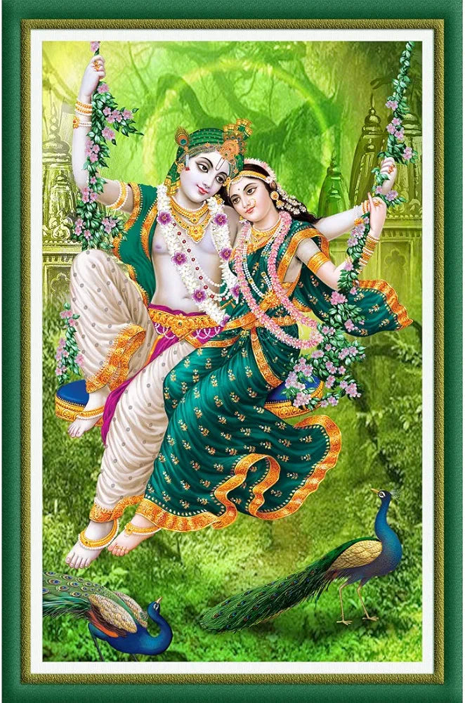 Rangoli MDF Wall Stick Decorative Panel 12x18 Wall Art P-1 Design-10