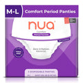 Nua 360Â° Comfort Period Panties (M-L) | Pack of 5 | Ultra-Absorbent | Zero Irritation | 4X Comfort | for Heavy Flow | No rashes | Leakproof | Seamless | 100% Toxic-Free, Dermatologically Tested
