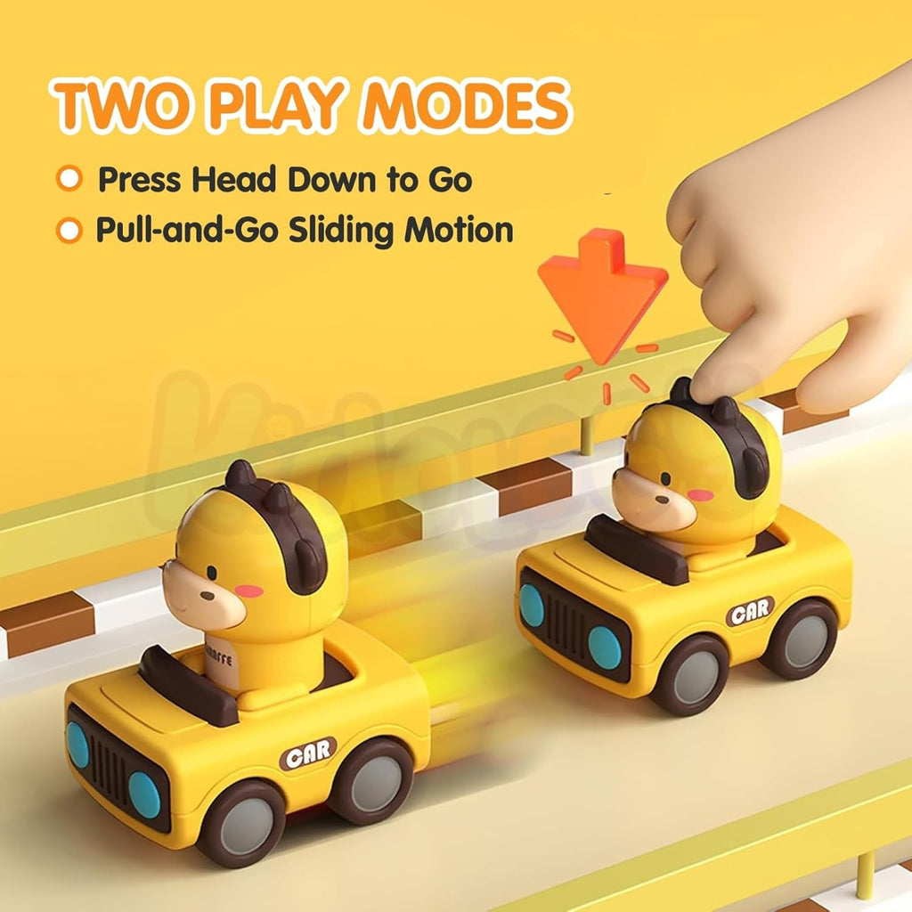 Kidology Press & Go Friction-Powered Cars for Toddlers