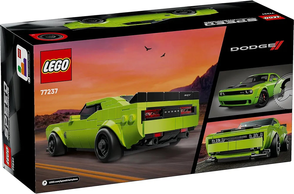 Lego Speed Champions Dodge Challenger SRT Hellcat Sports Car Toy 77237 Building Blocks Toys for 9+ Gift for Boys and Girls