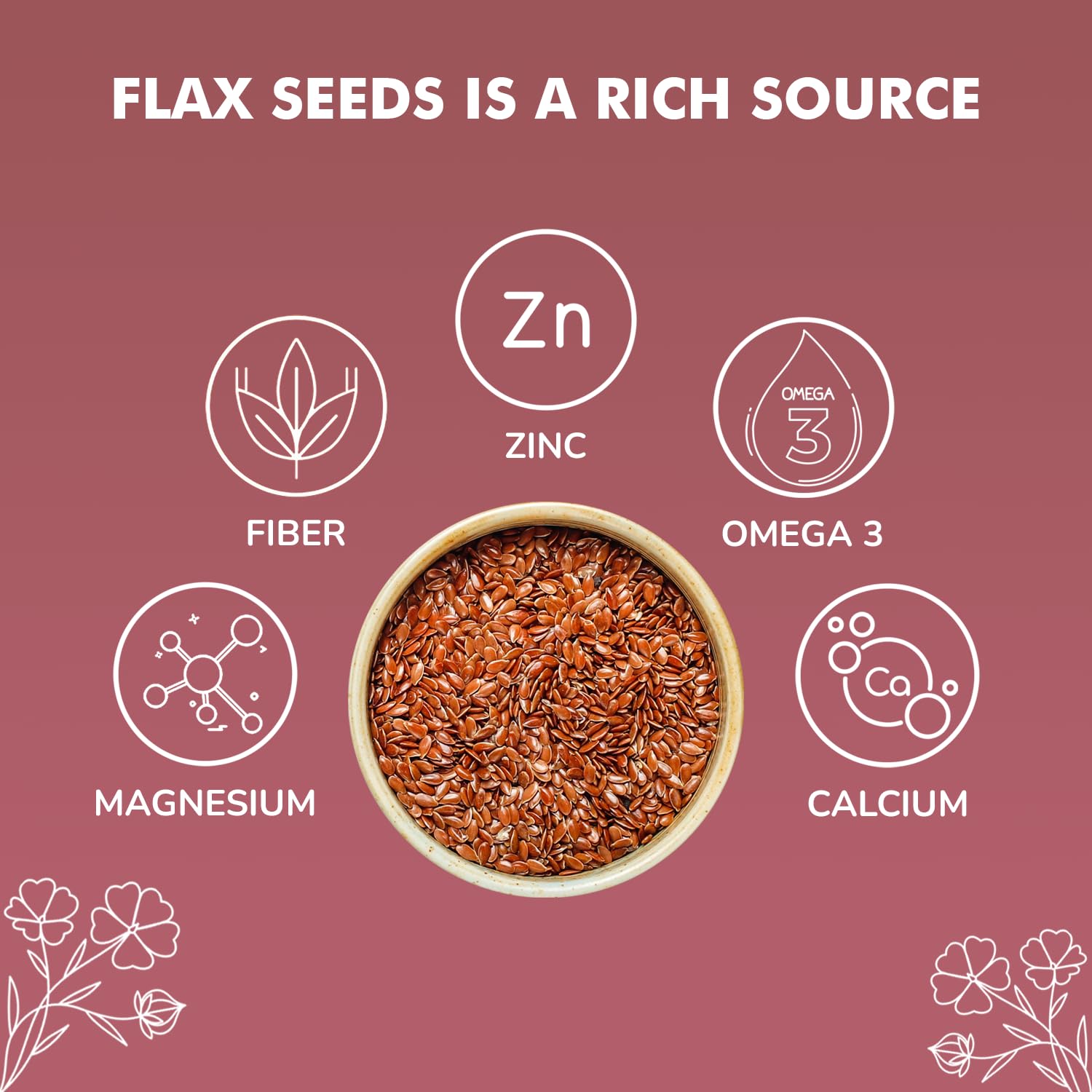 NutroVally Raw Flax Seeds | Rich in Omega-3, Fiber & Plant Protein | Supports Digestive Wellness, Satiety & Energy | Vegan, Gluten-Free Seeds for Smoothies, Salads, Baking & Healthy Snacking