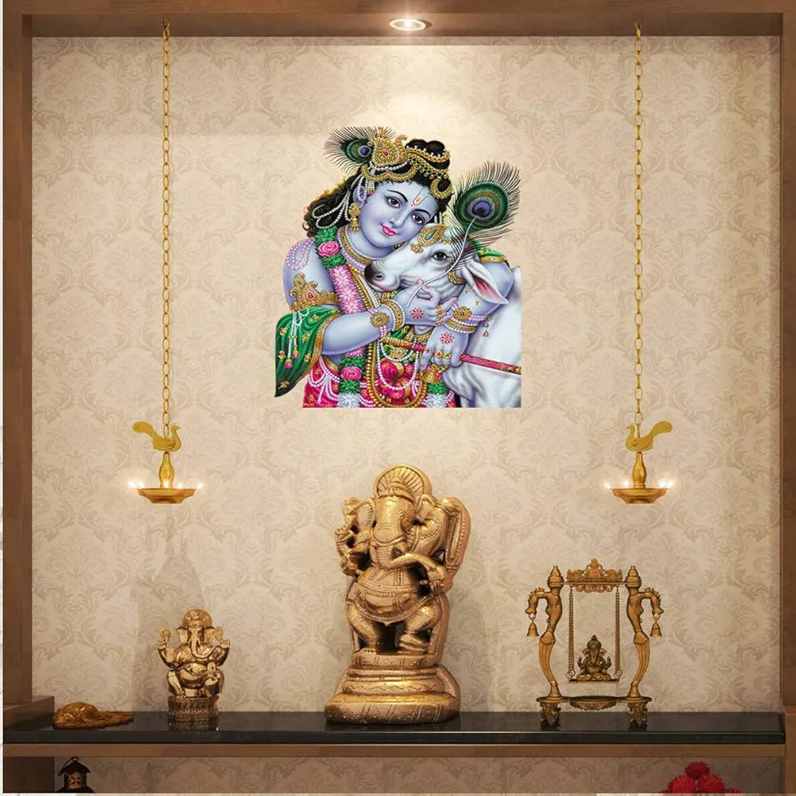 Rangoli White Glossy Vinyl Wall Sticker Premium Self-Adhesive Waterproof Parent-5 Design-25
