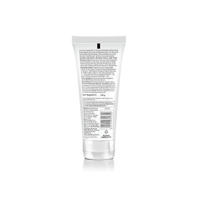 Everyuth Naturals Tan Removal Chocolate&Cherry Scrub - 100 gms(Pack of 2)