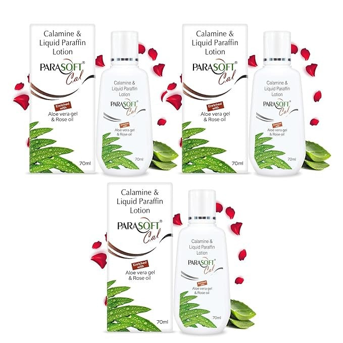Parasoft Cal Body Moisturising Lotion - 70 ml (Pack of 3)