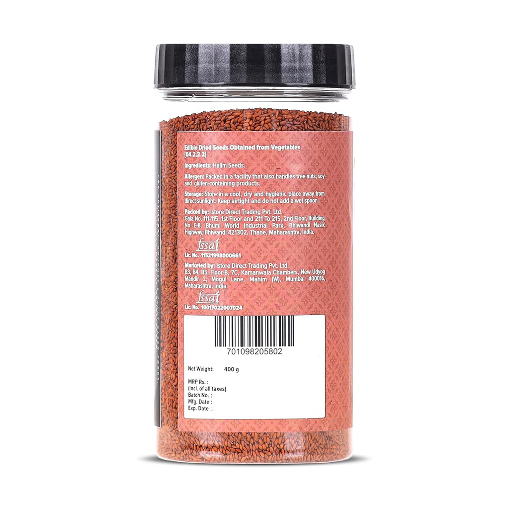 Urban Platter Halim Seeds, 400g (Garden Cress/Aliv Seeds, Protein & Fiber Rich Superfood, Nutrient Dense Seed for Laddoos, Halwa & Traditional Recipes)