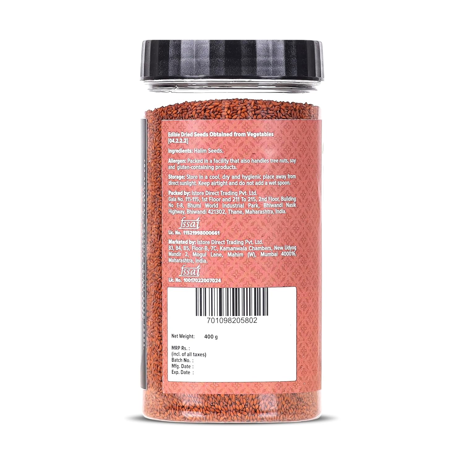 Urban Platter Halim Seeds, 400g (Garden Cress/Aliv Seeds, Protein & Fiber Rich Superfood, Nutrient Dense Seed for Laddoos, Halwa & Traditional Recipes)