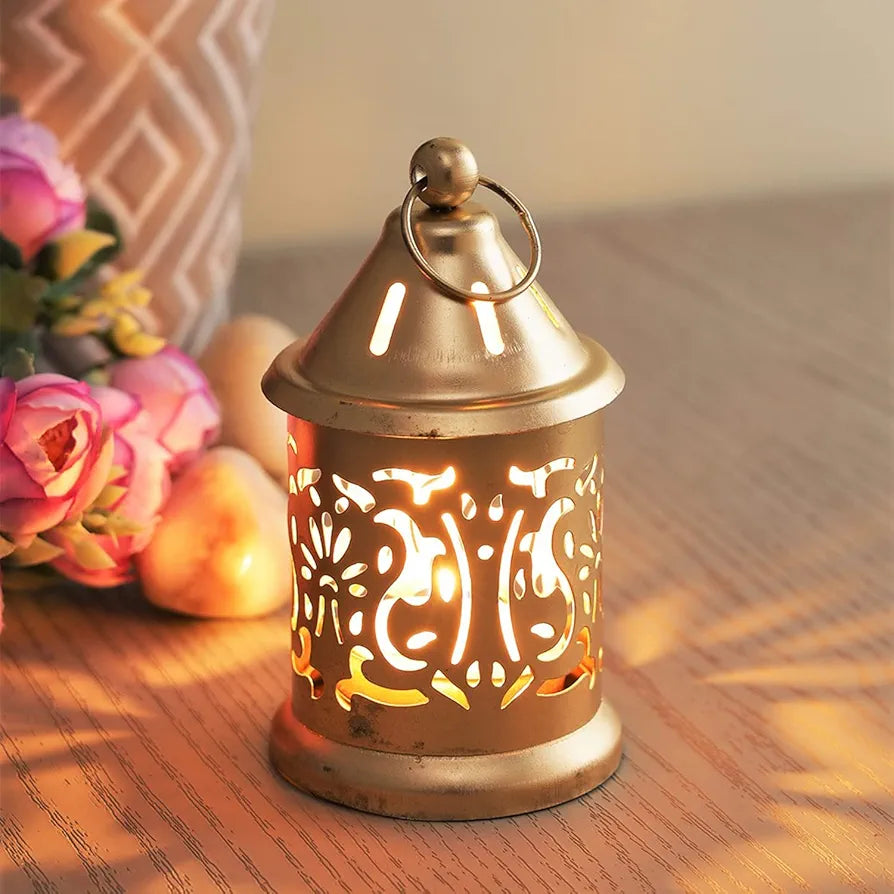 Metal Hanging Lantern Tea Light Candle Holder Centerpiece
