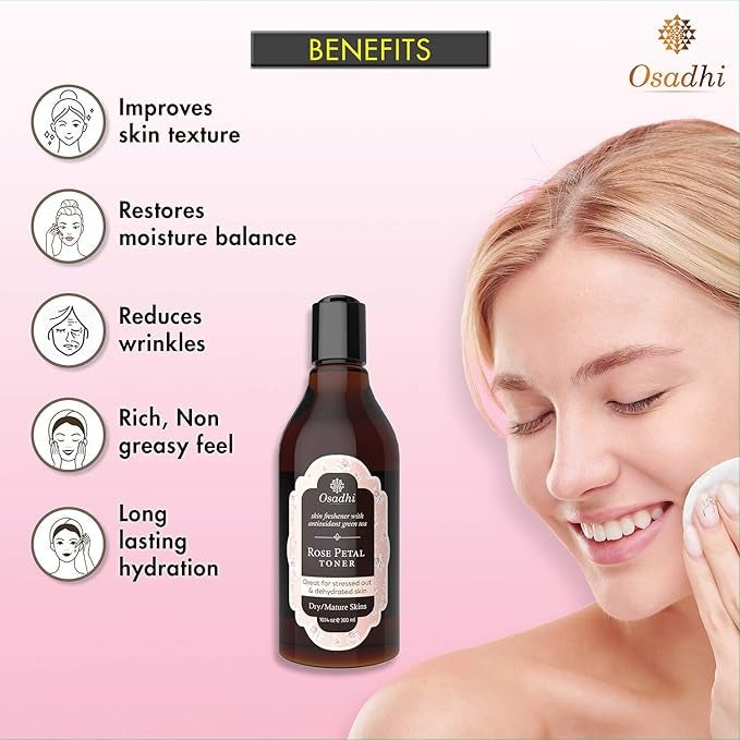 Osadhi Rose Water Face Toner - 300 ml
