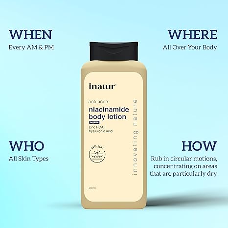 Inatur Niacinamide Body Lotion - 400 ml