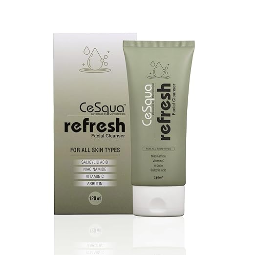 CeSqua Refresh 1% Salicylic Acid Face Wash Cleanser - 120 ml