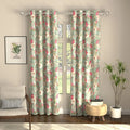 Urban Space Digital Printed Blackout Curtains for Door Bedroom Room Darkening Blackout Kids Decorative Curtains Flora Nova Sage