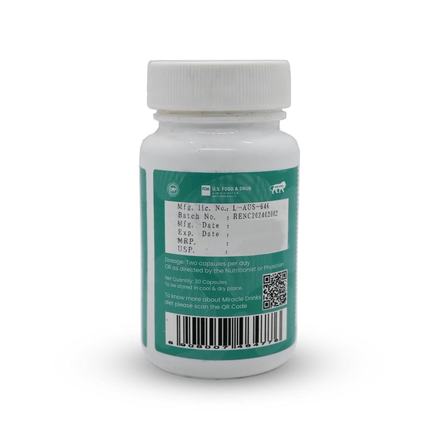 Jeena Sikho Renal Support Capsules Kidney Detox - 30 Caps