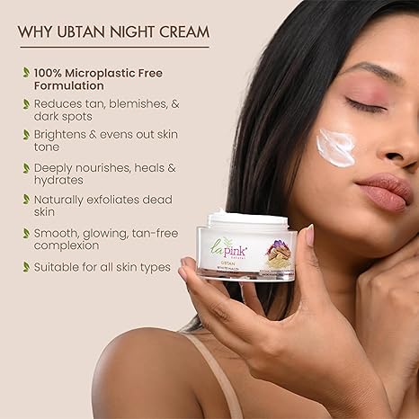 La Pink Ubtan White Haldi Night Cream - 50 gms