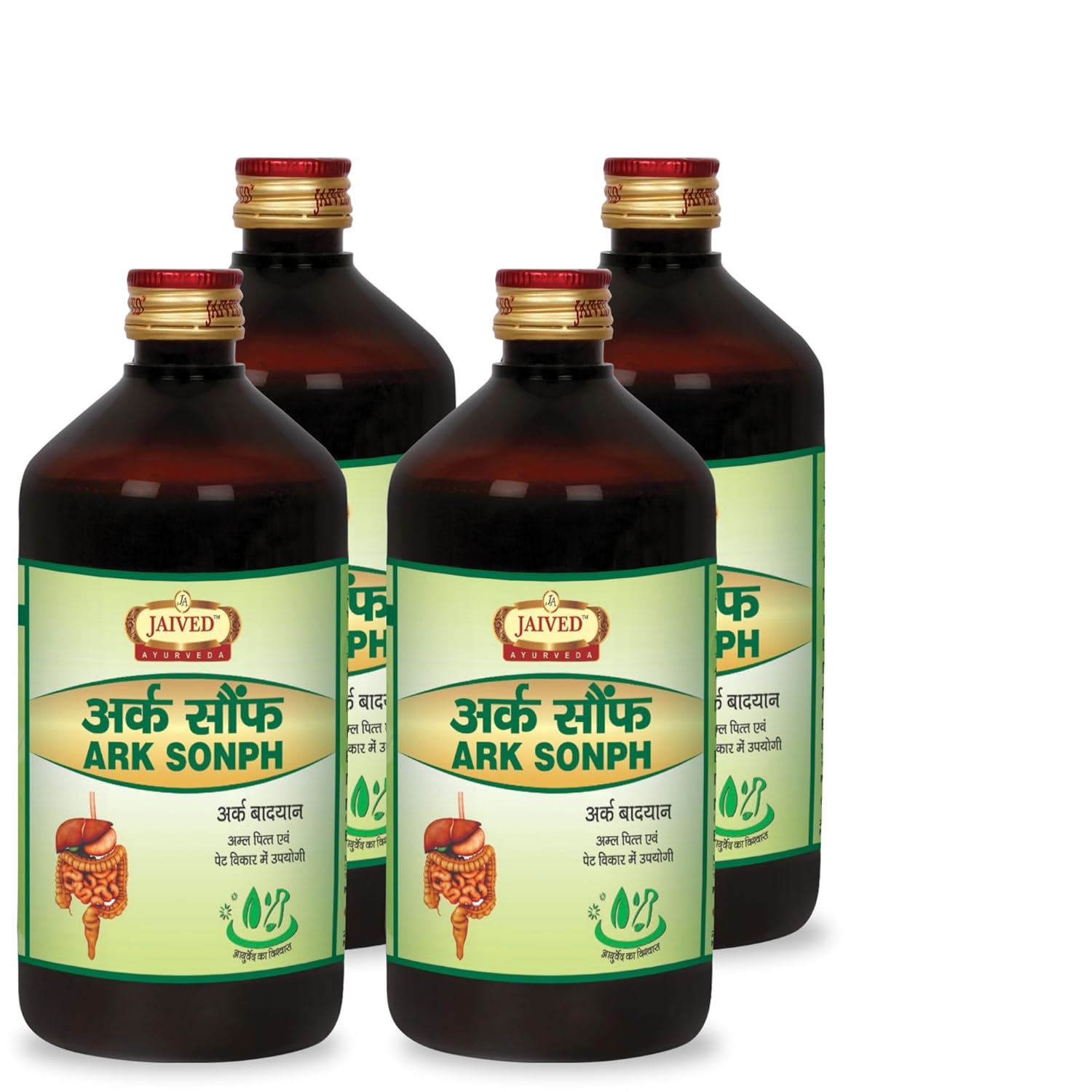 Jaived Ayurveda Ark Sonph - 450 ml (Pack of 4)