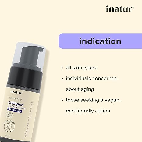 Inatur Collagen Foaming Face Wash - 100 m