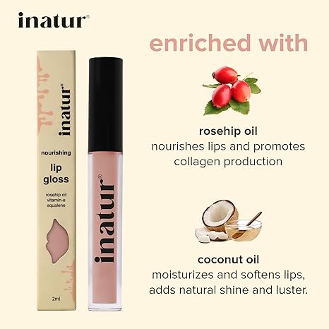 Inatur Angelic Glossy Lip Gloss for Girls - 2 ml