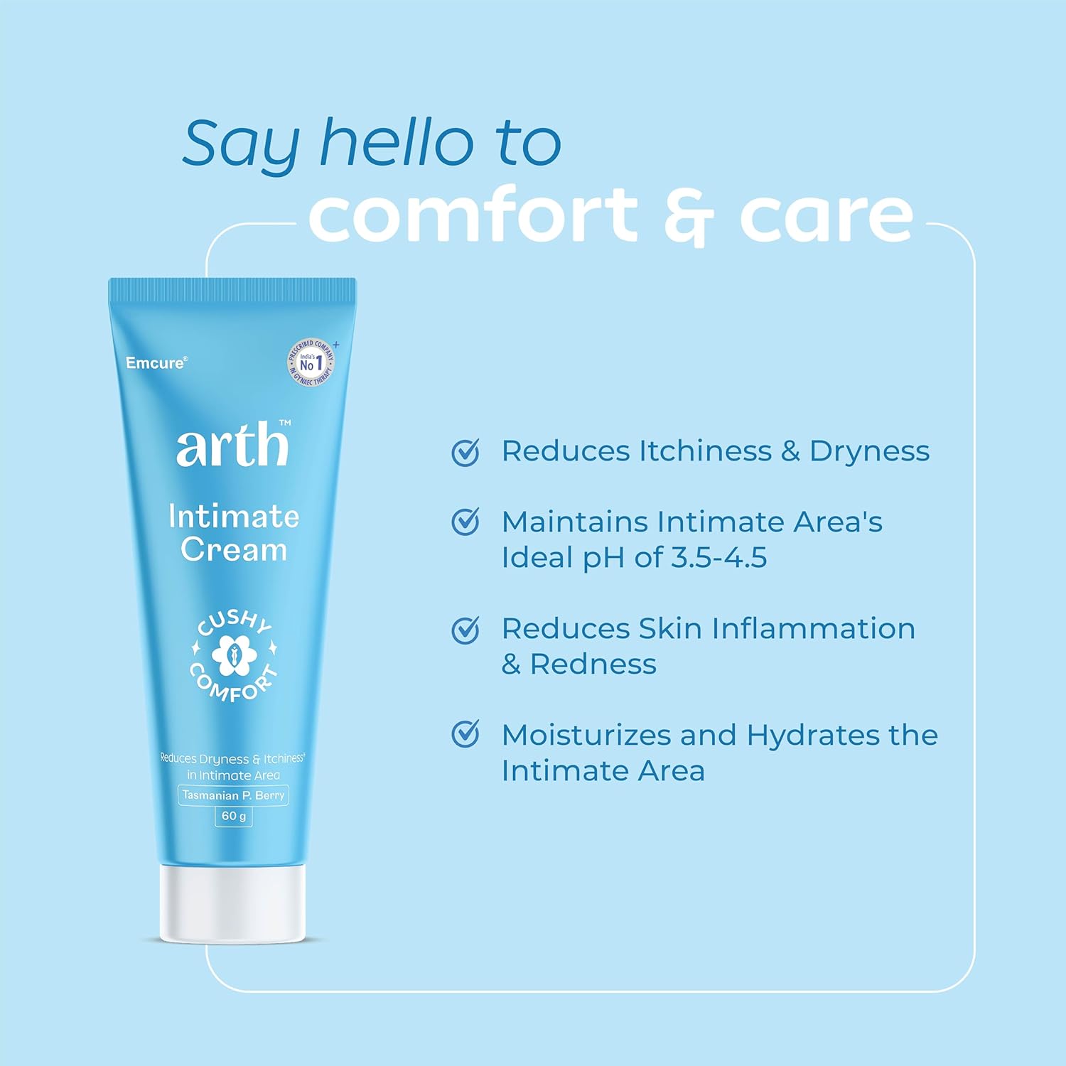 Arth Menopause Wellness & Intimate Care Combo for Women | Perimenopause Support Tablets for Hormonal Balance & hot flashes + Intimate Cream to Reduce Dryness, Itching & Maintain pH Balance