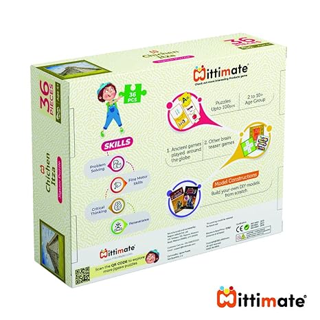 Mittimate Chichen Itza Jigsaw Puzzle Game for Kids Age 4 to 6 Old 36 Pieces Puzzle Toy