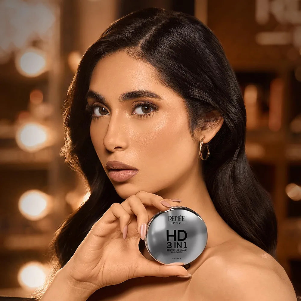 Renne PRO HD 3 In 1 Compact Foundation - 9 gms
