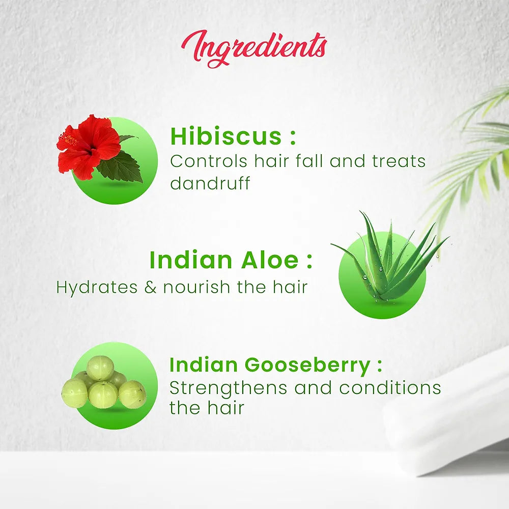 Dhathri Chemparathi Thaali Hibiscus Shampoo Cleanses Hair & Scalp