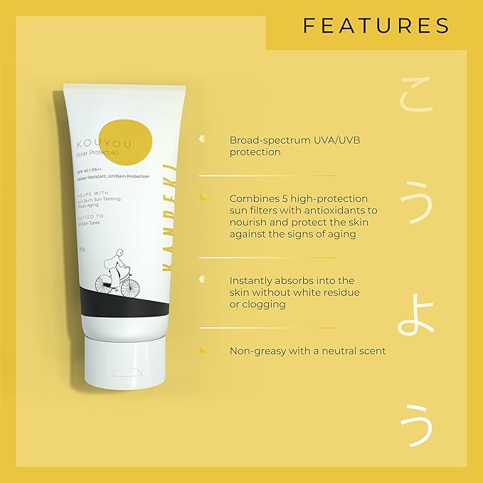 Kanpeki Kouyou Sunscreen SPF 40 For Women & Men - 80 gms