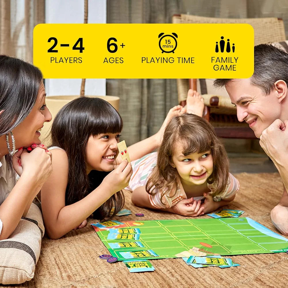 Binca Board Game - I Went for a Picnic, Fun Memory Game for Kids Ages 6 and Up, Cognitive & Concentration Building, Gifts for Boys & Girls, 2-4 Players