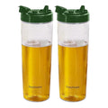 Frenchware Oil Dispenser | Pack of 2, 1 Litre Each | Glossy Green