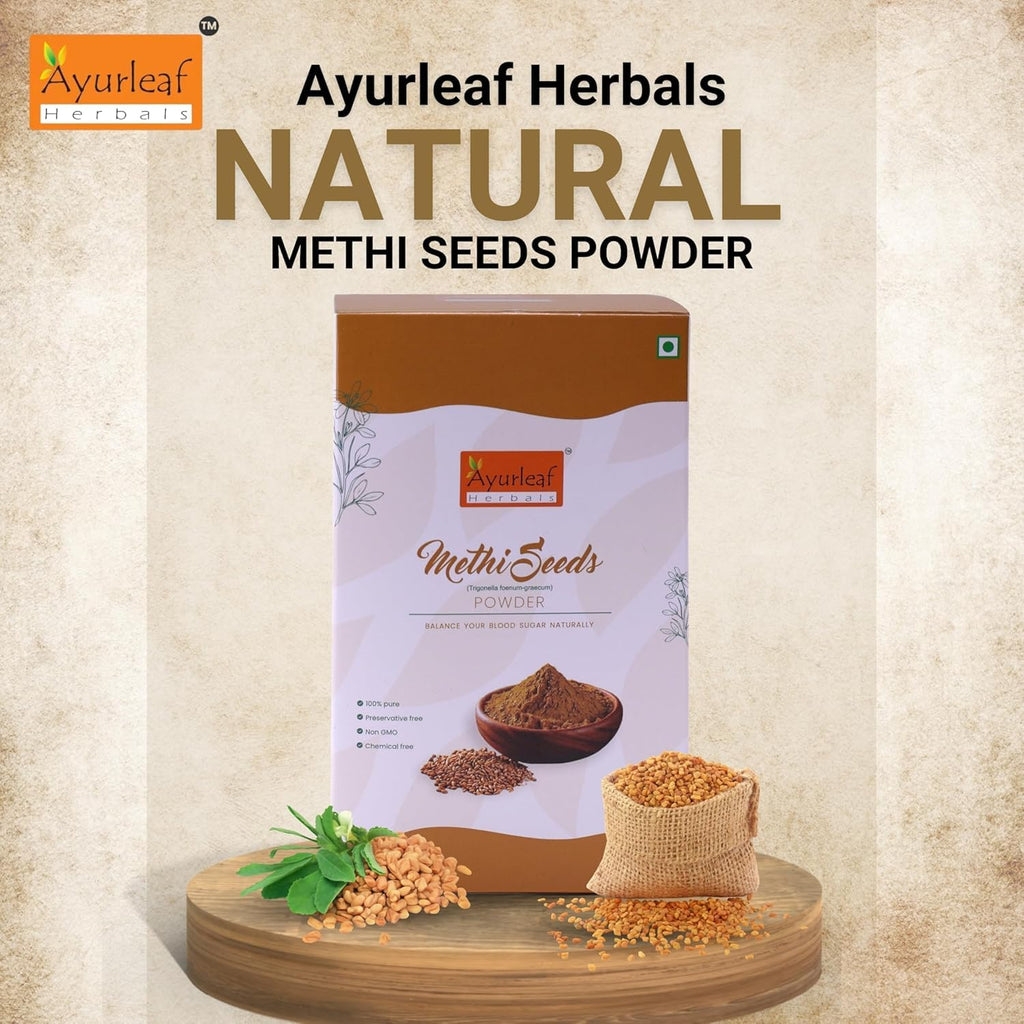 Ayurleaf Methi Powder Fenugreek Powder - 200 Gms