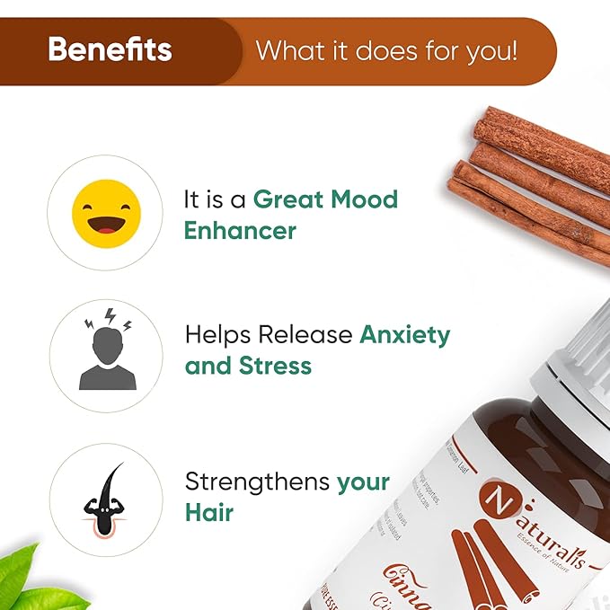 Naturalis Cinnamon Oil Organic Cinnamon Essential Oil - 15 ml