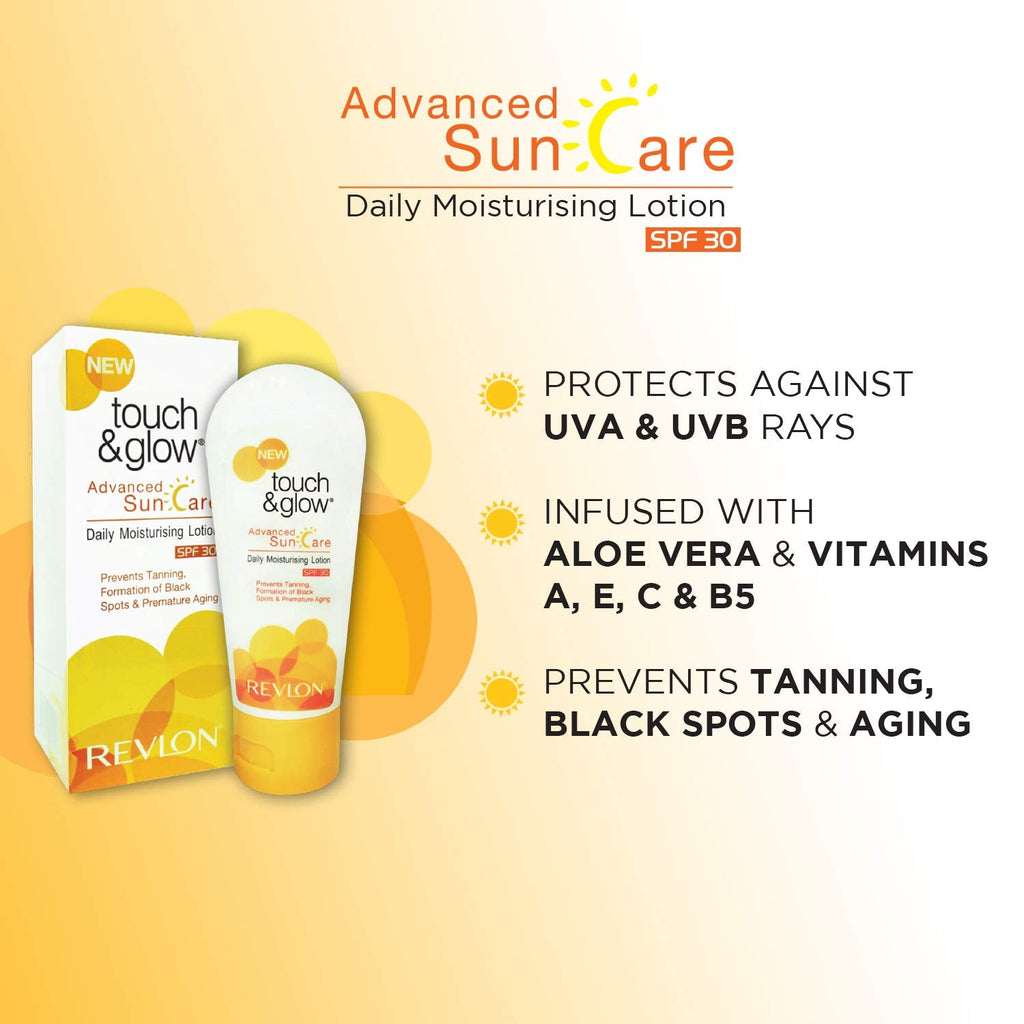 Revlon Touch and Glow Advanced Sun Care Daily Moisturising Lotion Spf 30, 50ml