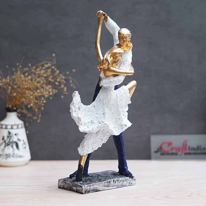 Ecraftindia Tango Dancing Couple Statue Human Figurines Decorative Showpiece