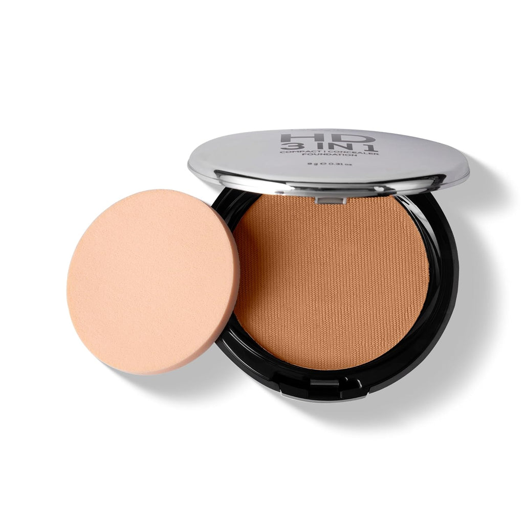 RENEE PRO HD 3 In 1 Compact - Sable 9 Gm, Works As Concealer, Foundation & Powder, SPF 20, Matte Finish, High Coverage, Ultralight & Silky Smooth Finish, Enriched With Vitamin E, C & Aloe Vera