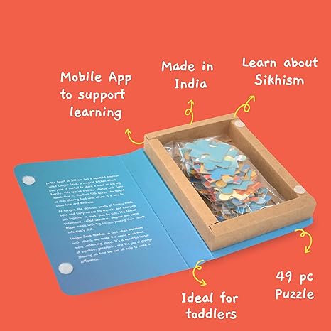 Toynama Educational Toys for Kids Langar Seva 49 Pcs Jigsaw Puzzles Ages 3+ Cultural Interactive