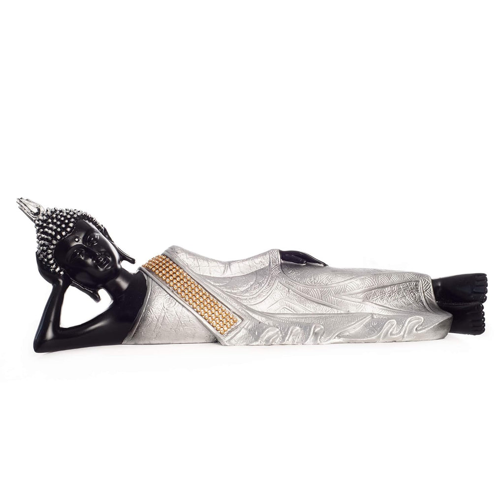 Ecraftindia Brass Decorative Thai Reclining Buddha Antique Showpiece