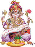 Rangoli White Glossy Vinyl Wall Sticker Premium Self-Adhesive Waterproof Parent-5 Design-13