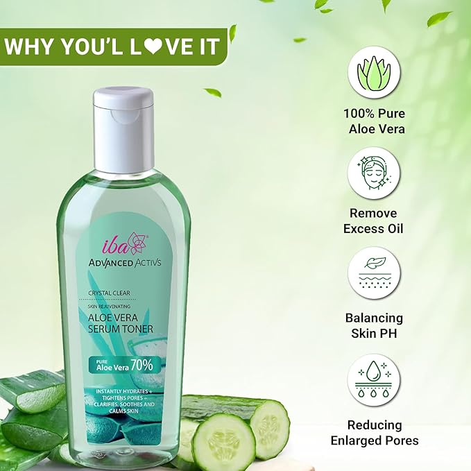 Iba Advanced Activs Crystal Clear Aloe Vera Serum Toner - 120 Ml