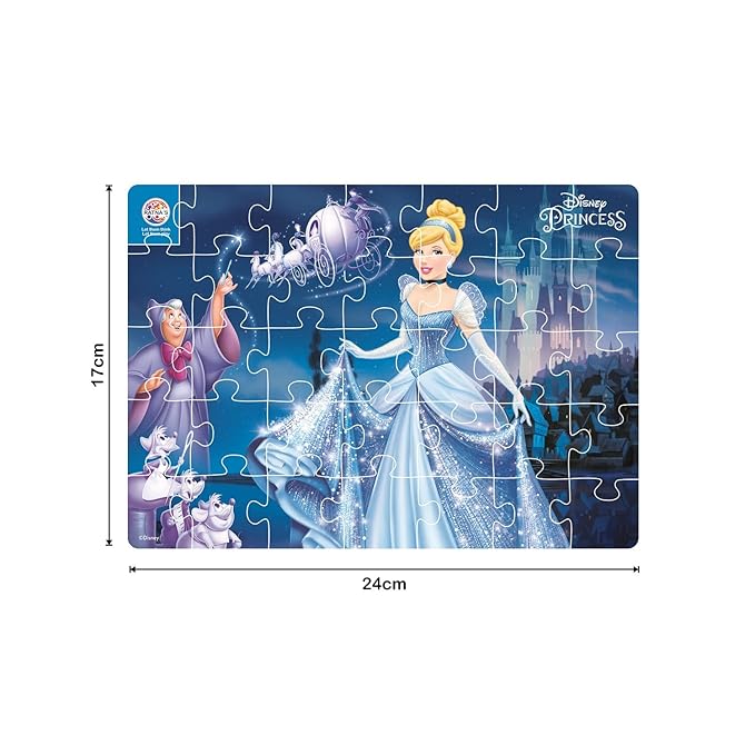 Ratna's 4 in 1 Disney Jigsaw Puzzle 140 Pieces for Kids | 4 Jigsaw Puzzles 35 Pieces Each | Cinderella