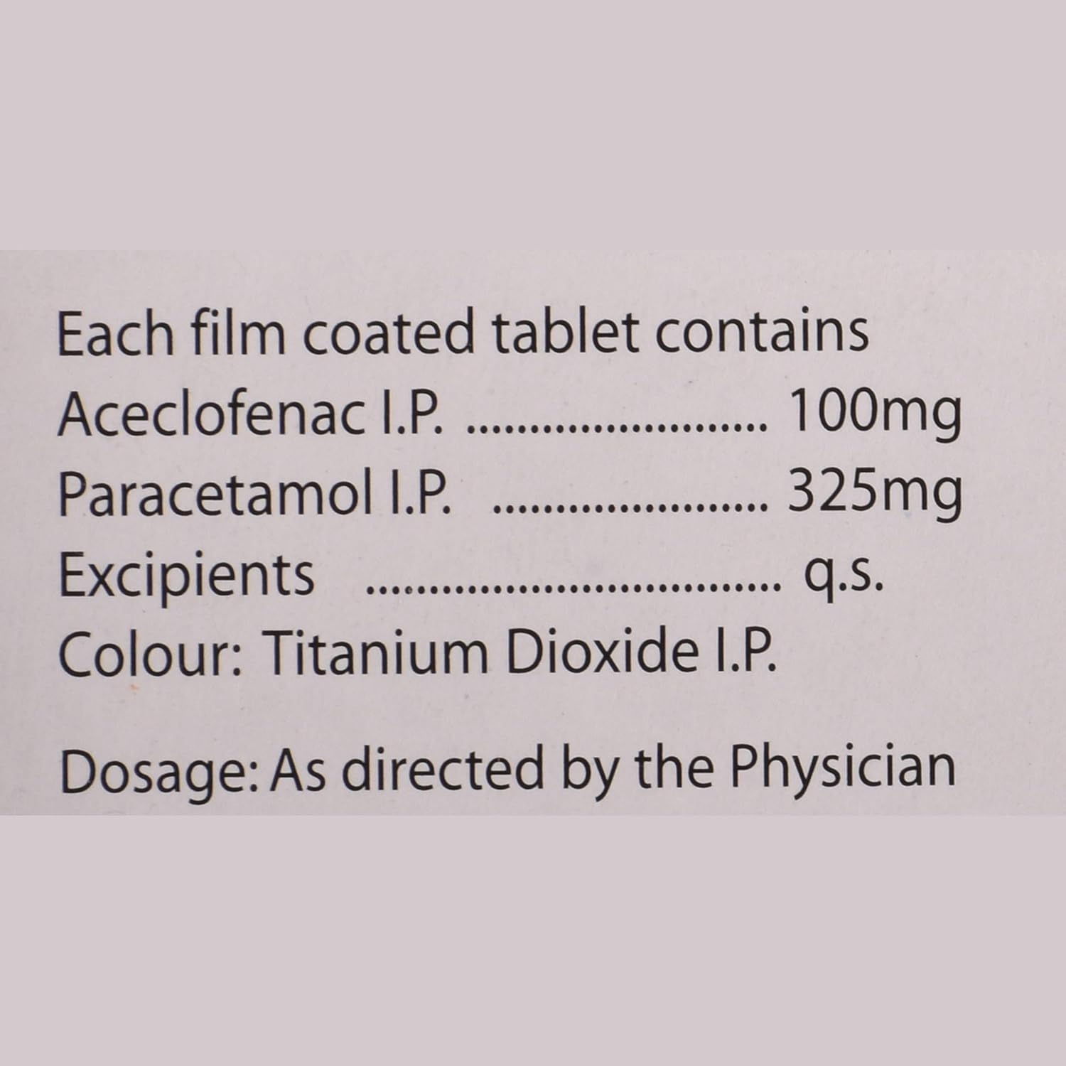 Ace-Proxyvon - Strip of 10 Tablets