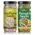 TruNutra Pumpkin & Sunflower Seeds Combo 400g (200g Each) | Raw & Unsalted | High Protein & Fiber | Vegan Snack for Daily Nutrition and Wellness Support Daily.