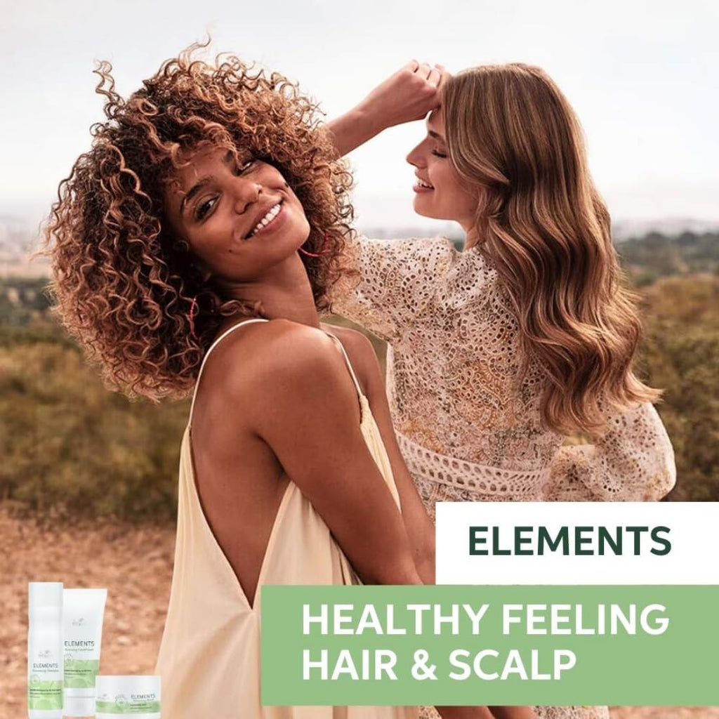Wella Professionals Elements Renewing Shampoo | Gentle Cleanser for Shiny, Frizz-Free Hair | Sulphate Free Shampoo, Silicone, Paraben Free & Vegan | With Aloe Vera, Vitamin E