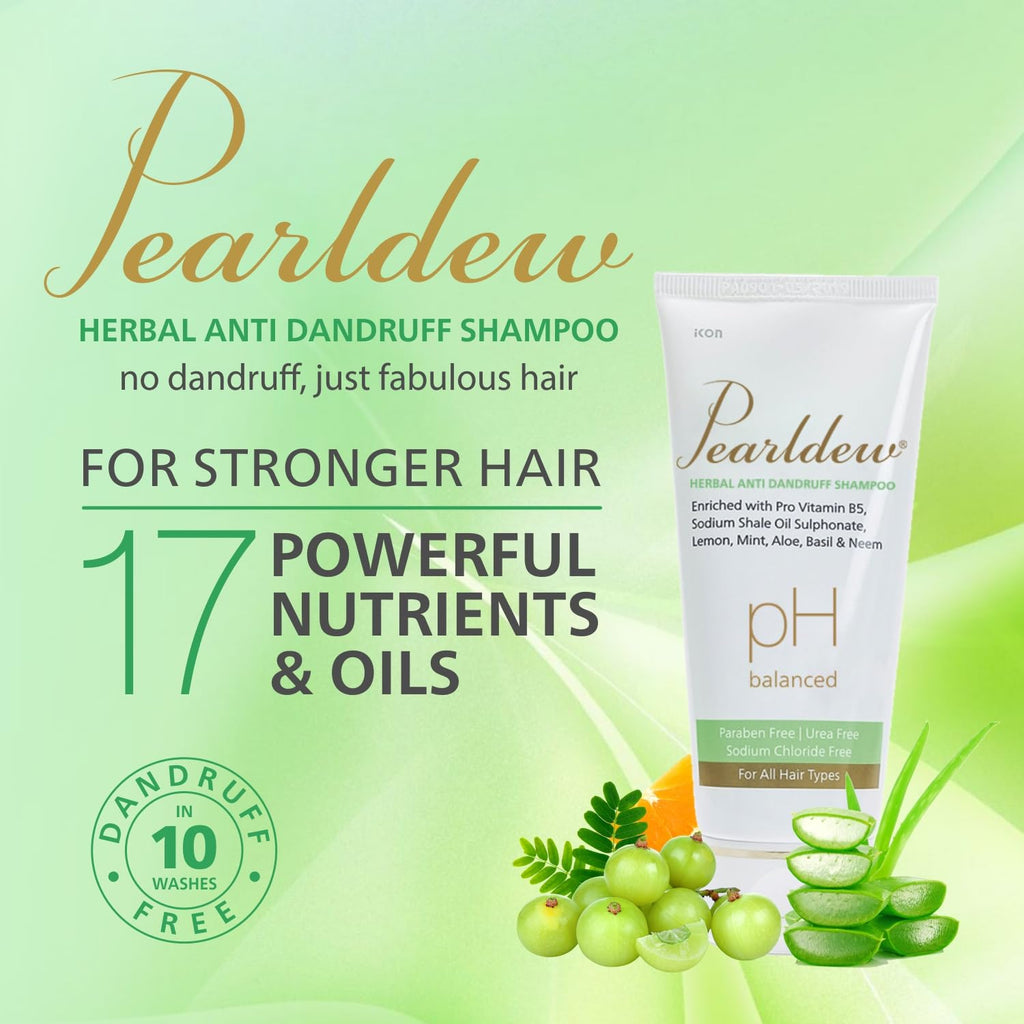 Pearldew Herbal Anti Dandruff Shampoo - 100 Ml | Pack of 2