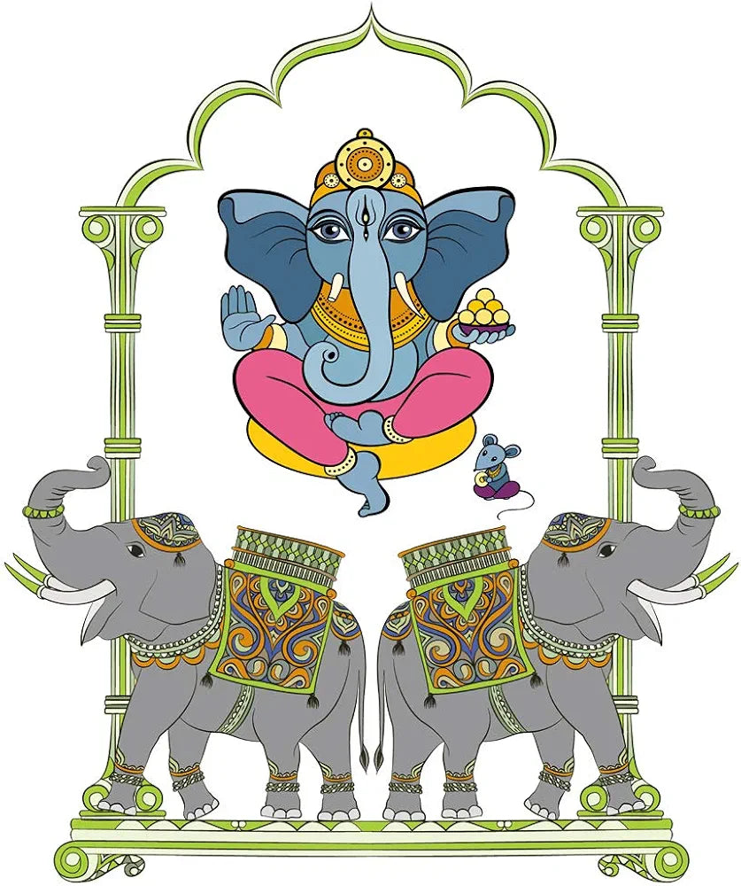 Rangoli Vinyl Wall Sticker Self-Adhesive Wall Decor Parent 5 Design-25