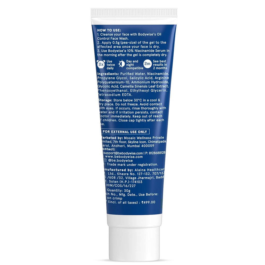 BeBodywise 2% Salicylic Acid Gel  -30 gm