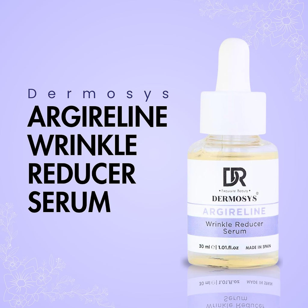 DERMOSYS Argireline Wrinkle Reducer Serum | With Collagen & Hydrolyzed Wheat Protein | Hydrating & Anti-Aging | Daily Use Serum | For All Skin Types - 30ml