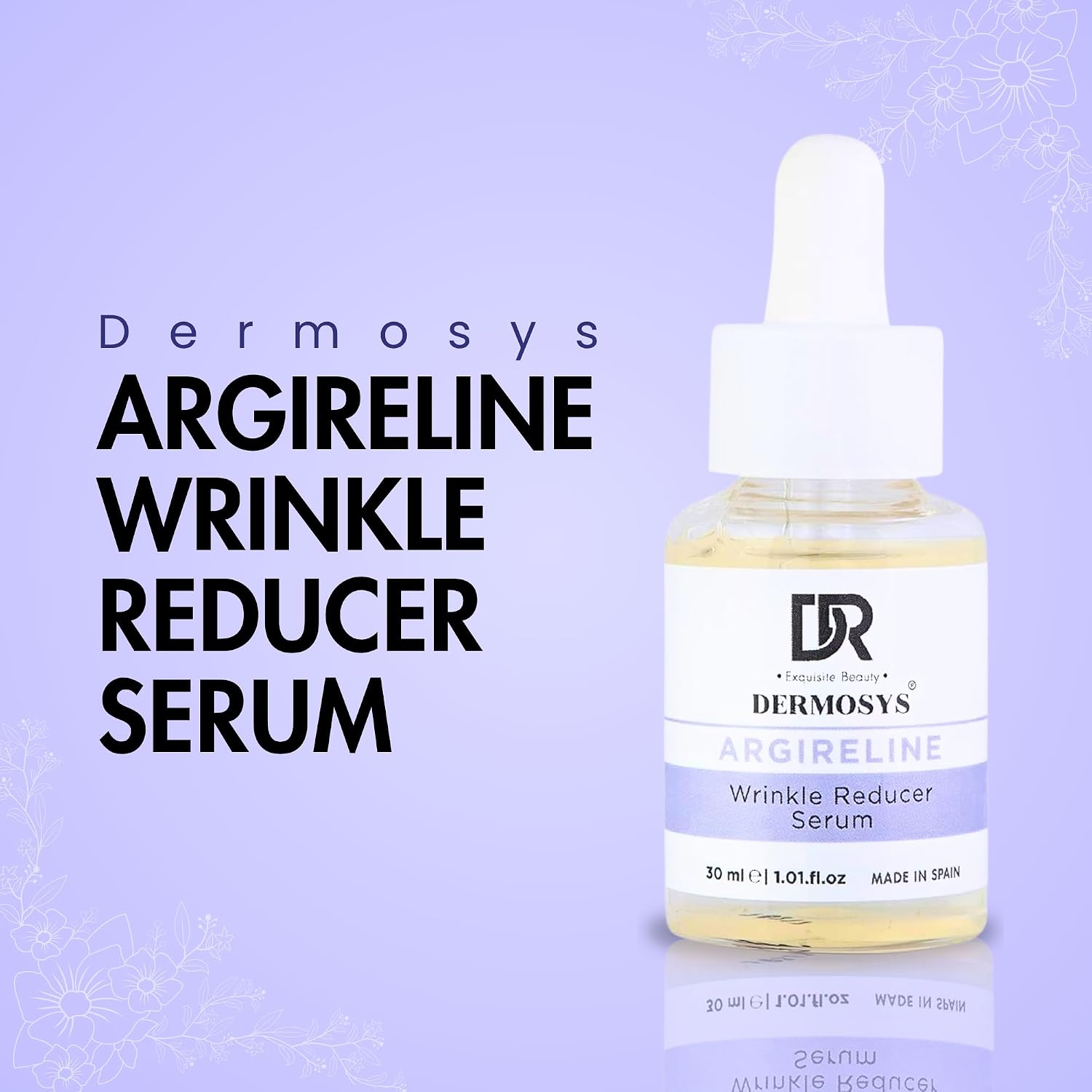 DERMOSYS Argireline Wrinkle Reducer Serum | With Collagen & Hydrolyzed Wheat Protein | Hydrating & Anti-Aging | Daily Use Serum | For All Skin Types - 30ml
