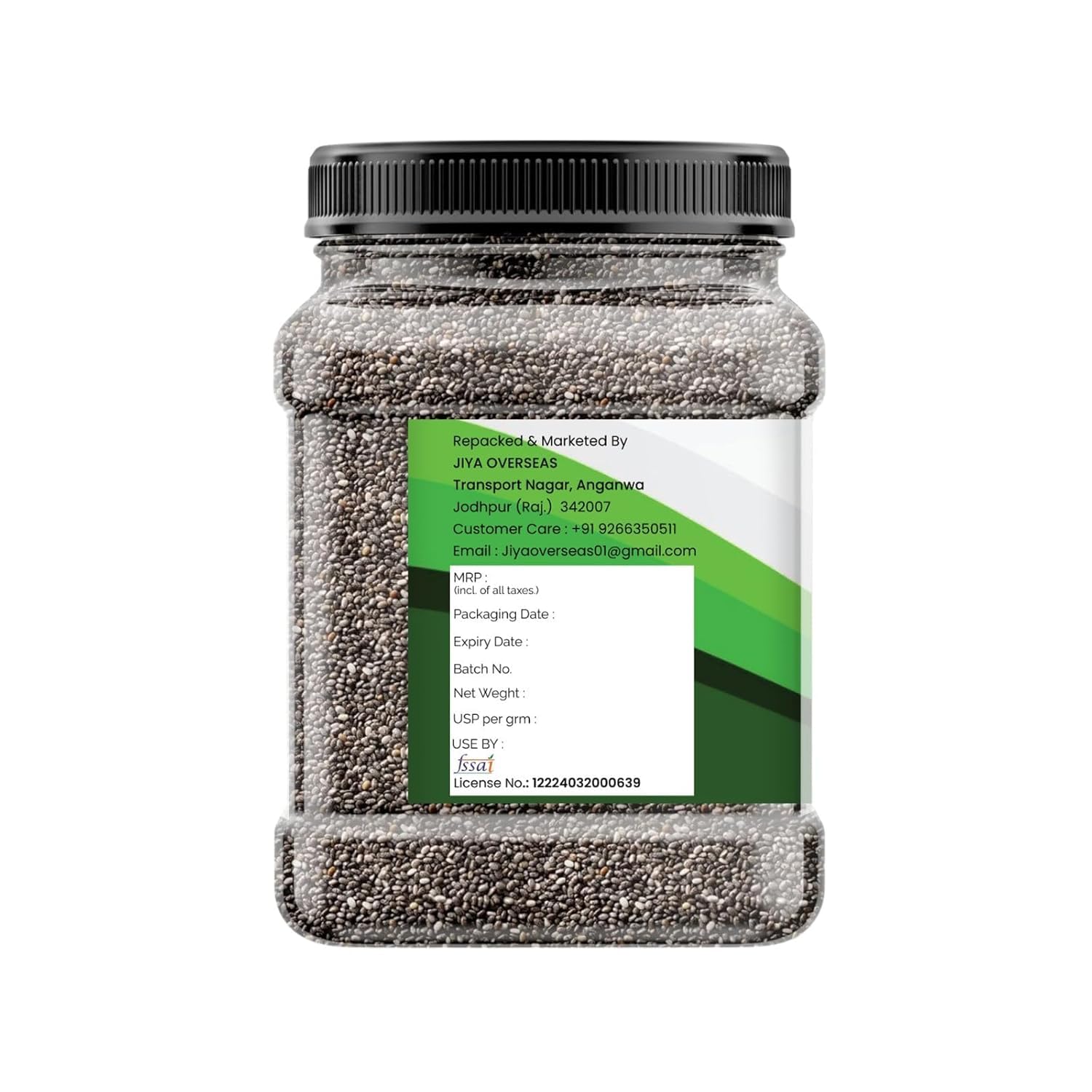 MarwarBites Premium Chia Seeds 250GM | Raw Unroasted & Cleaned | Natural Plant-Based Superfood Seed For Eating | Ideal for Smoothies, Baking & Cooking
